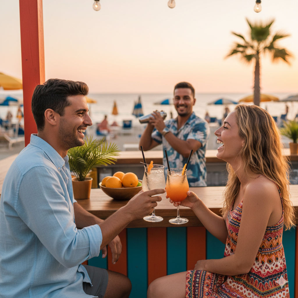 Banco bar con caffè e snack