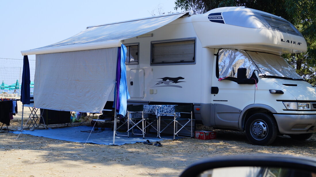 Piazzole per camper ombreggiate